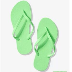 Victorias Secret Pink Logo Flip Flops Sandals